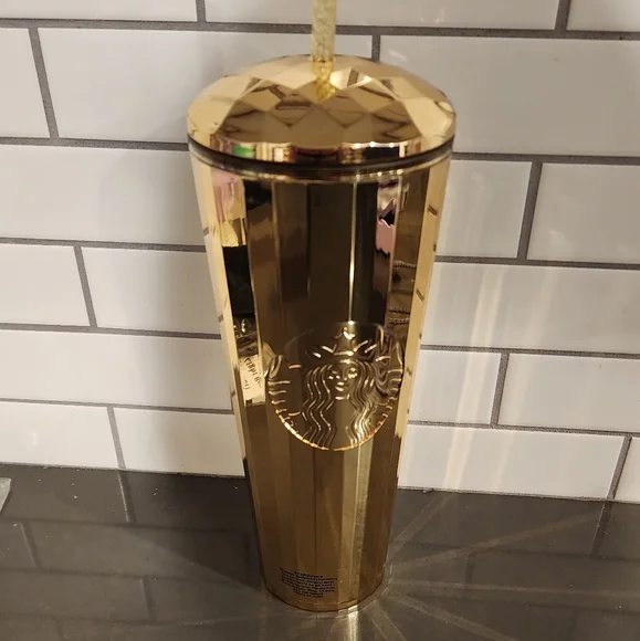 NWT Starbucks Gold Cup - Picture 1 of 2